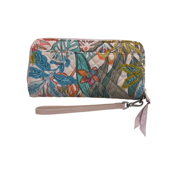 Vera Bradley RFID Rain Forest Canopy Wristlet - Picture 2 of 6